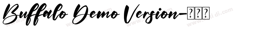 Buffalo Demo Version字体转换